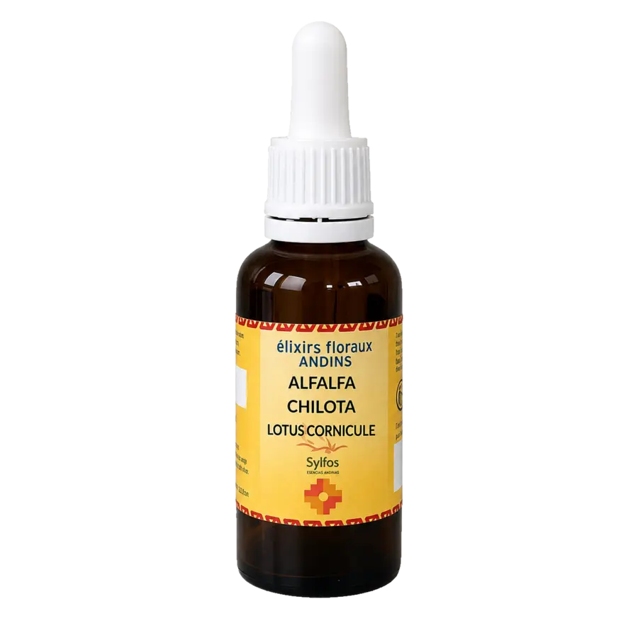 Flacon Alfalfa Chilota — Élixirs floraux andins SYLFOS